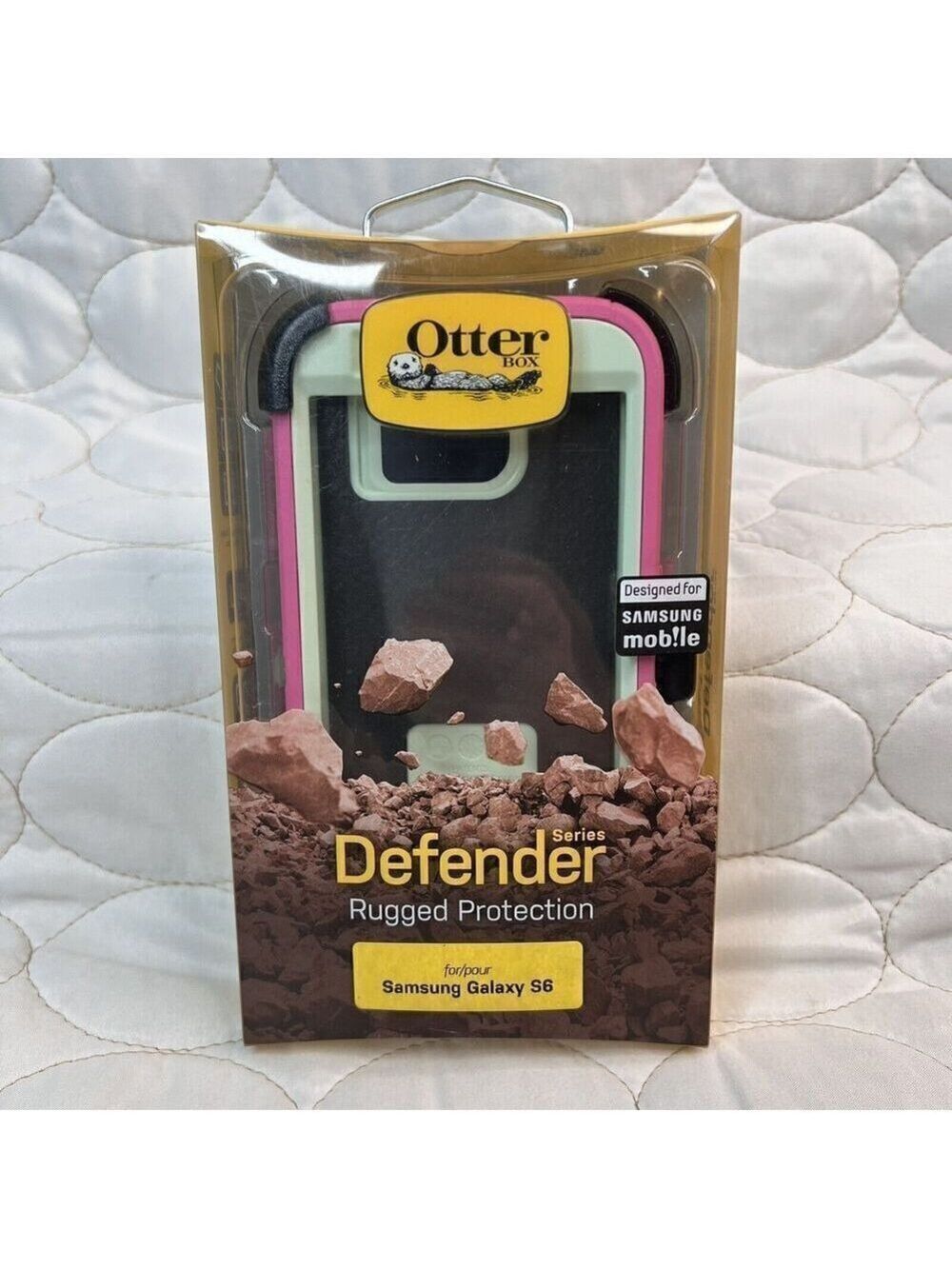 OtterBox NEW Defender Series Samsung Galaxy S6 Pink Cell Phone Case Protective